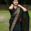 Half Silk Black Saree