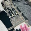 Stitched Georgette Dress - Image 2